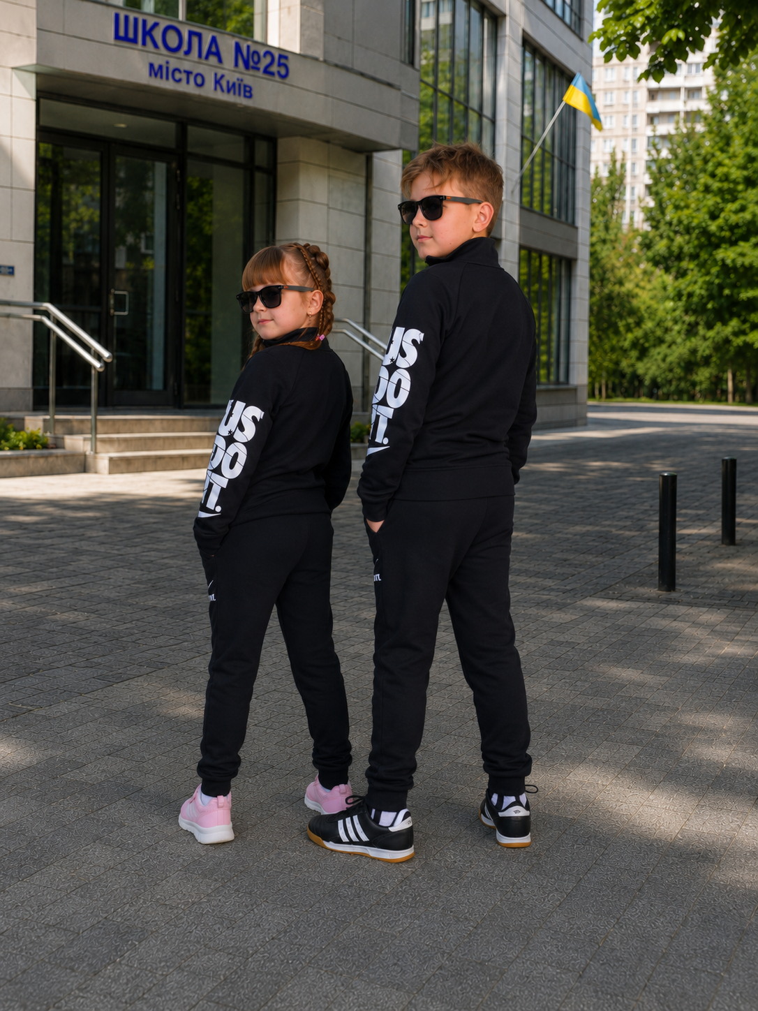 Чорний костюм Nike Just Do It, фото 3