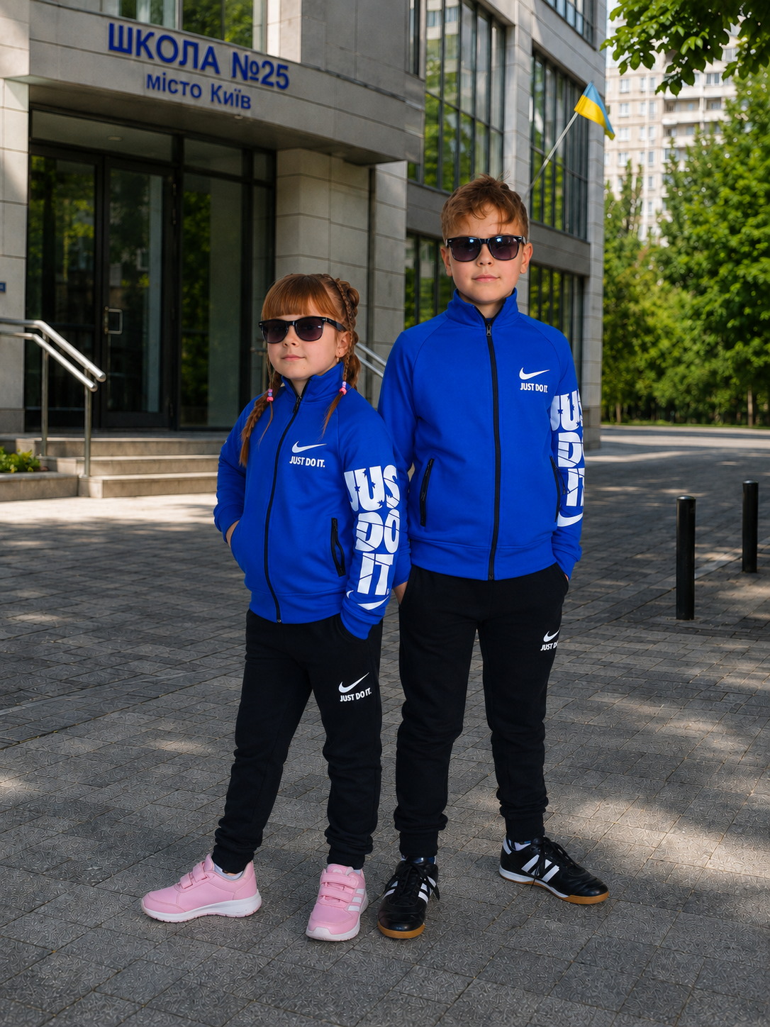 Костюм Nike Just Do It кольору електрик, фото 2