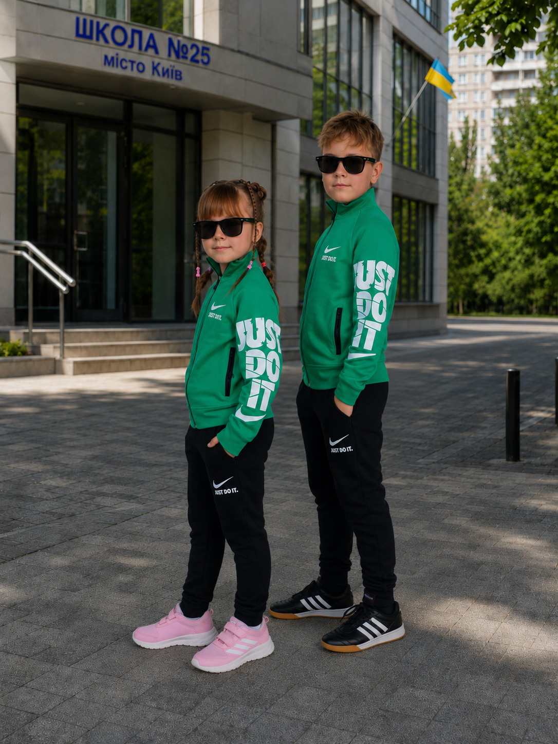 Зелений костюм Nike Just Do It, фото 1