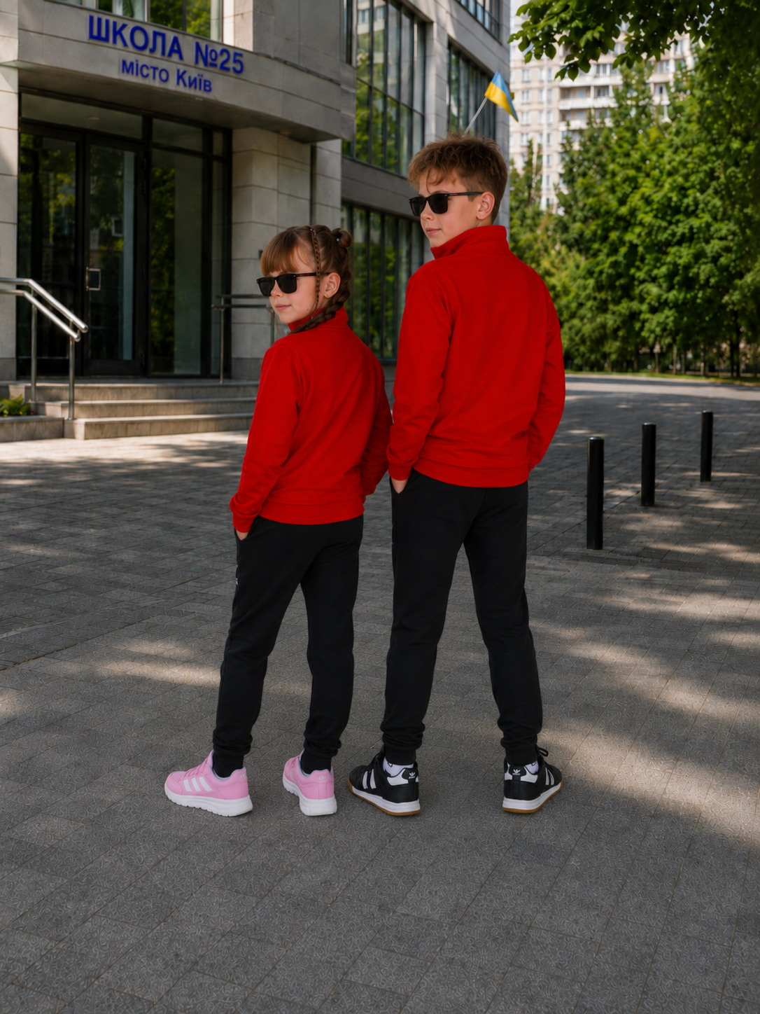 Червоний костюм Nike Just Do It, фото 3